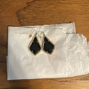 Kendra Scott Gold and Black Earrings